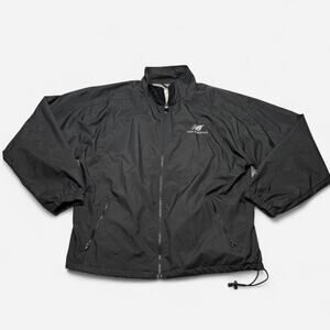 Vintage Y2K New Balance Black Full Zip Lightweight Windbreaker Jacket Men’s L
